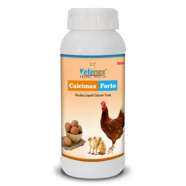 VETENEX Calcimax Forte - Calcium Supplement with Vitamin D3 For Poultry - 500 ML