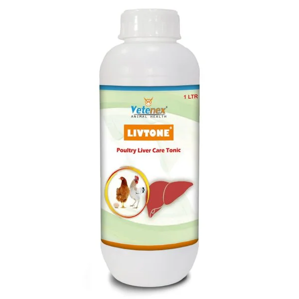 VETENEX Livtone Plus - Liver Tonic for Poultry, Birds & Chicken - 1 LTR