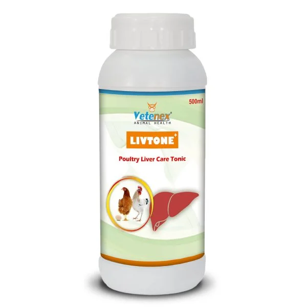 VETENEX Livtone Plus - Liver Tonic for Poultry, Birds & Chicken - 500 ML
