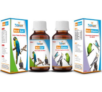 VETENEX Birds Liver Tonic + Electrolyte Supplement for Birds (100 ml x 2) Combo – Pack of 2