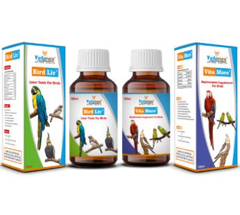 VETENEX Birds Liver Tonic + Multivitamin Supplement for Birds (100 ml x 2) Combo – Pack of 2