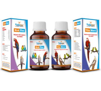 VETENEX Birds Multivitamin Supplement + Vitamin B Complex Supplement, Healthy Growth Promoter for Birds (100 ml x 2) Combo – Pack of 2