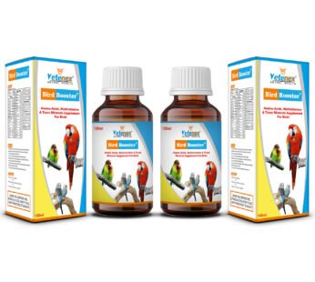 VETENEX Bird Booster Plus – Birds Immunity & Growth Booster With Essential Amino Acids, Multivitamins & Trace Minerals Supplement (100 ml x 2) Combo – Pack of 2