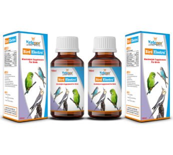 VETENEX Bird Electro Plus – Birds Electrolyte Supplement For Dehydration, Heat Stress & Loose Motion (100 ml x 2) Combo – Pack of 2