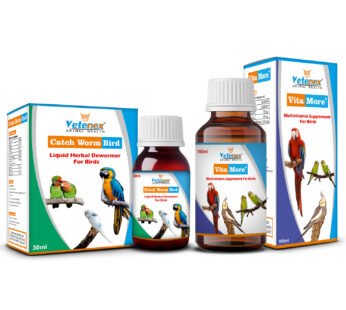 VETENEX Birds Liquid Herbal Dewormer + Multivitamin Supplement For Birds (100ml +30ml)) Combo – Pack of 2