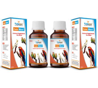 VETENEX CalciMore Plus – Calcium Supplement For Birds with Vitamin D3 (100 ml x 2) Combo – Pack of 2