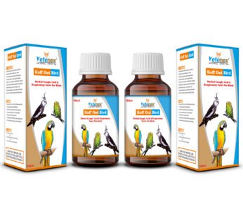 VETENEX Koff Out Bird – Respiratory Syrup, Cough, Cold Supplement For Birds (100 ml x 2) Combo – Pack of 2