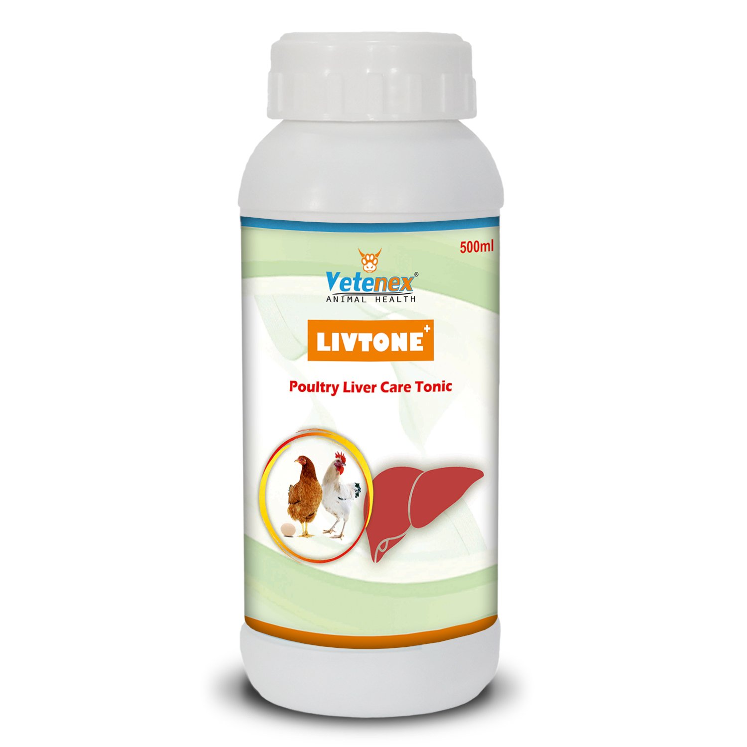 VETENEX Livtone Plus - Liver Tonic For Poultry, Birds & Chicken - 500ML
