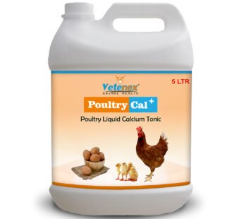 VETENEX Poultry Cal Plus – Calcium Tonic for Poultry, Birds & Chicken – 5 LTR