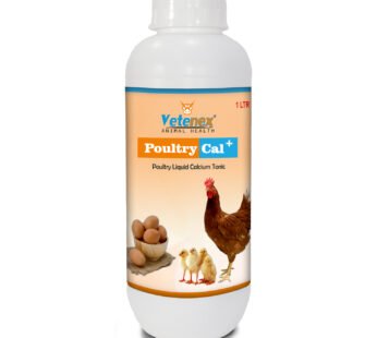 VETENEX Poultry Cal Plus – Calcium Tonic for Poultry, Birds & Chicken – 1LTR