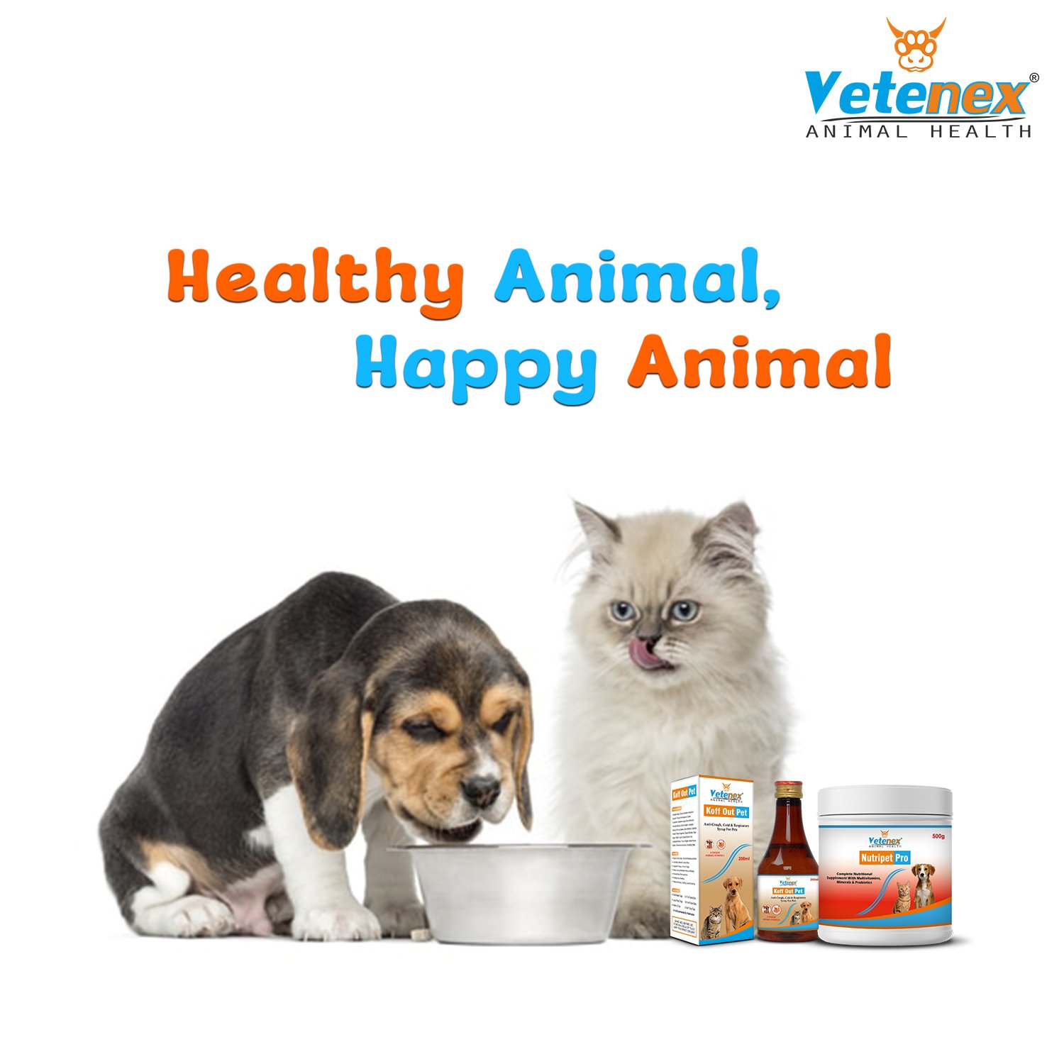 VETENEX Dog Supplement Growth Booster Powder + Cough Syrup For Dog, Puppy and Cats - Combo Pack of 2 - Image 4