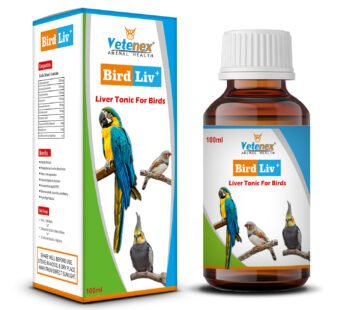 VETENEX Bird Liv Plus – Liver Tonic For Birds, Liver Detox & Digestive Supplement – 100 ml
