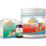 VETENEX Dog Supplement Growth Booster Powder + Herbal Dewormer For Puppy and Cats - Combo Pack of 2