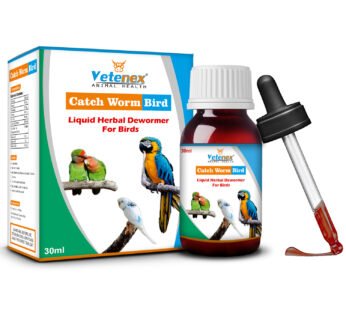 VETENEX Catch Worm Bird – Liquid Herbal Dewormer For Birds – 30 ml
