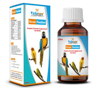 VETENEX Grow Feather – Birds Feather Growth Supplement – 100 ml