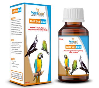 VETENEX Koff Out Bird – Respiratory Syrup, Cough, Cold Supplement For Birds – 100 ml