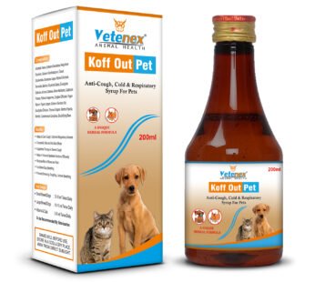 VETENEX Koff Out Pet – Cough Syrup For Dog, Puppy and Cats – 200ml