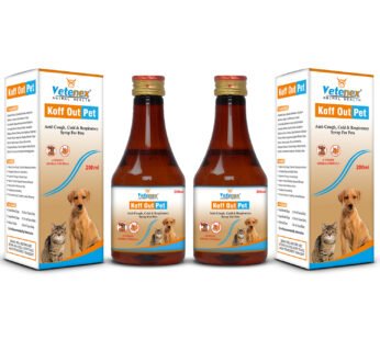 VETENEX Koff Out Pet – Cough Syrup For Dog, Puppy and Cats (200ml x 2) Combo – Pack of 2