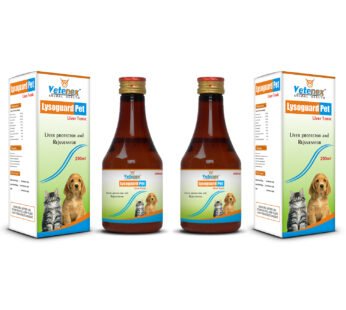 VETENEX Lysoguard-Pet – Liver Tonic Supplement, Appetite Booster for Dogs, Puppy and Cats (200ml x 2) Combo – Pack of 2