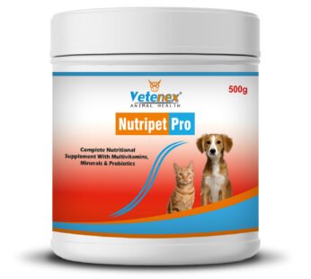 VETENEX Nutripet Pro – Growth Booster Supplement | Better Health, Immunity & Weight Gain for Dogs, Puppy and Cats – 500g