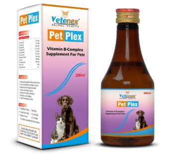 VETENEX Pet Plex – Vitamin B-Complex & Amino Acids Supplement Syrup For Dogs, Puppy and Cats – 200ml