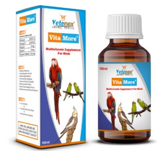 VETENEX VitaMore Plus – Multivitamin Supplement For Birds – 100 ml